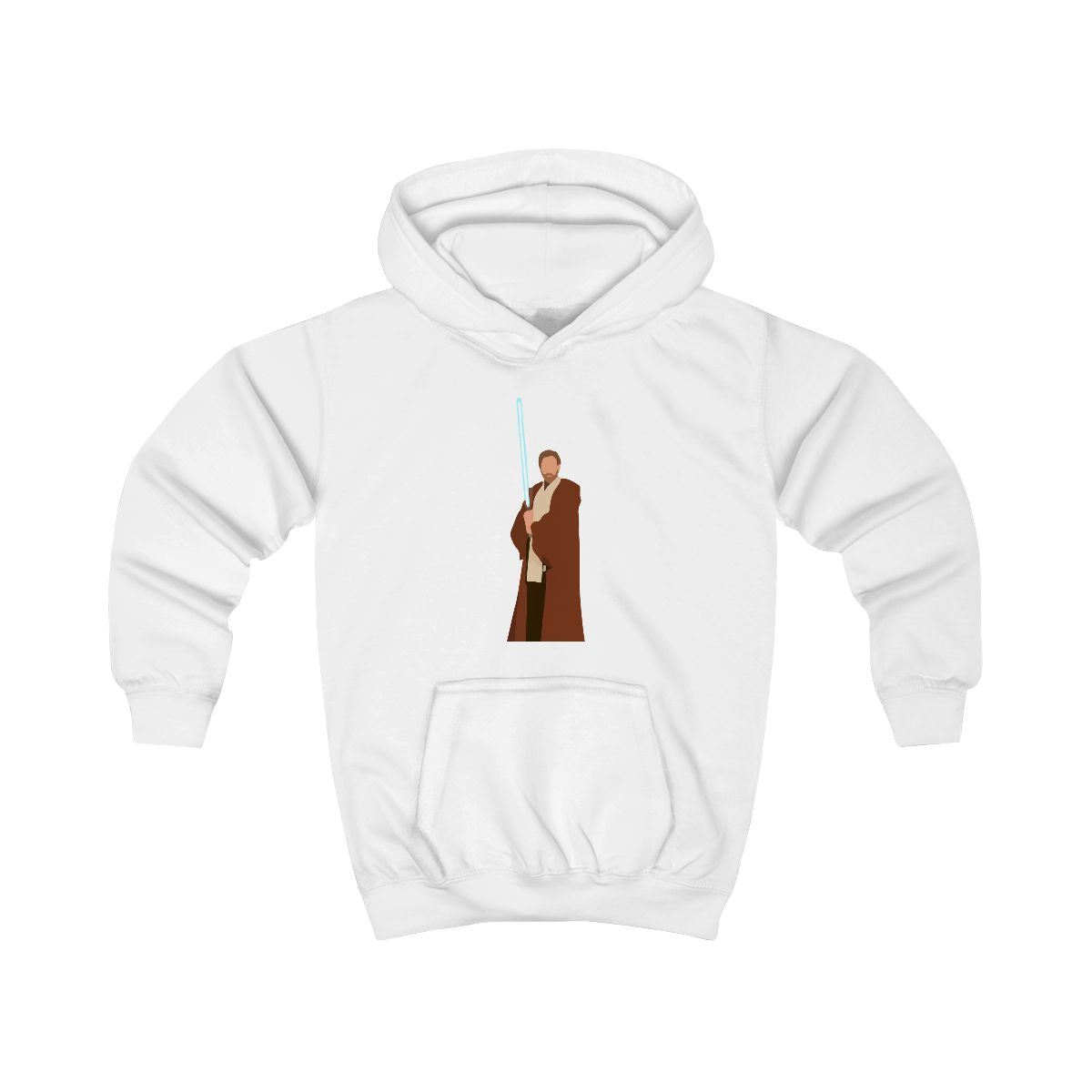 Kenobi Blue Lightsaber Kids Hoodie