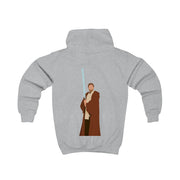 Kenobi Blue Lightsaber Kids Hoodie 4
