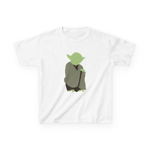 Yoda Faceless Kids T-Shirt White Front