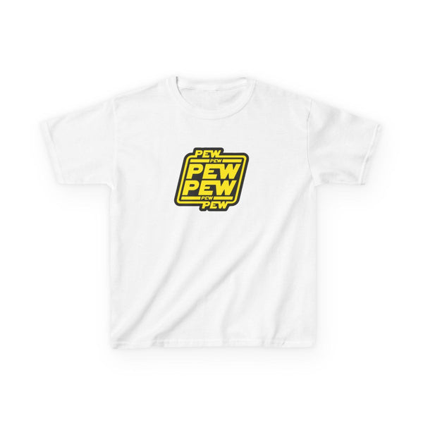 Pew Pew Kids T-Shirt White Front