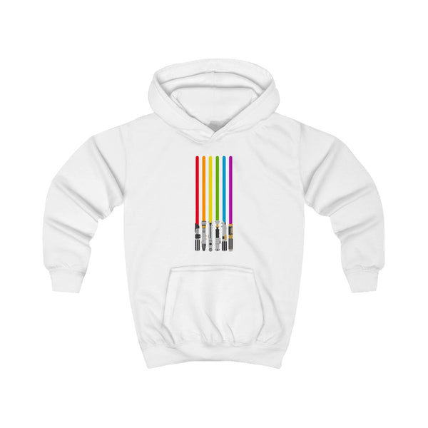 Lightsabers Kids Hoodie White Front