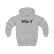 I'll Clean My Room In Exchange Wednesday Kids Hoodie 3