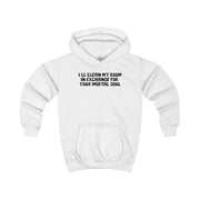 I'll Clean My Room In Exchange Wednesday Kids Hoodie 1
