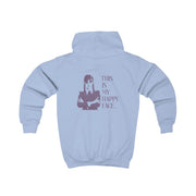 This Is My Happy Face Kids Hoodie 8