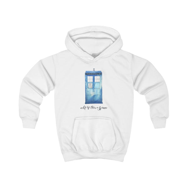 All of Time and Space Kids Hoodie White Front