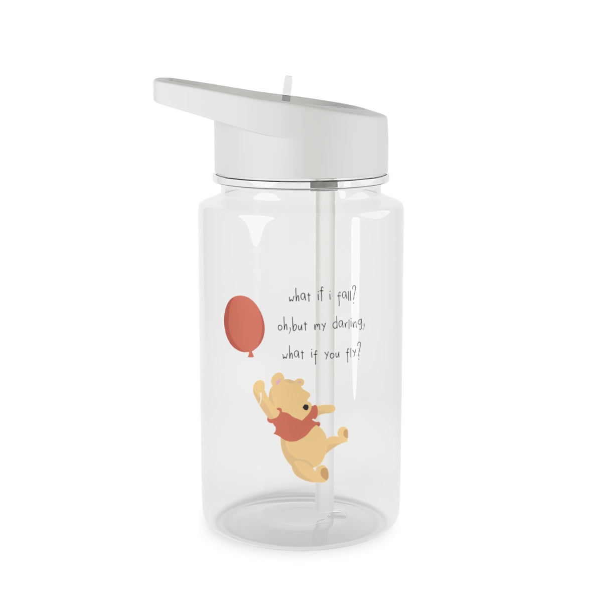 What If I Fail - Winnie Clear Water Bottle