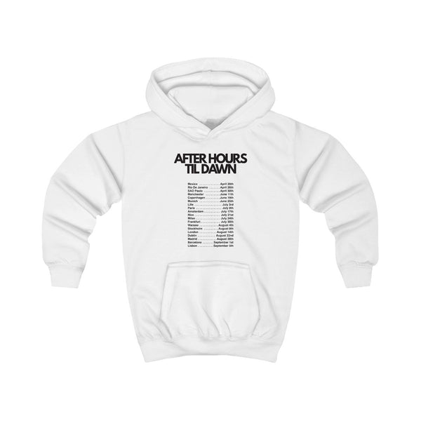 2026 Tour AHTD Kids Hoodie White Front