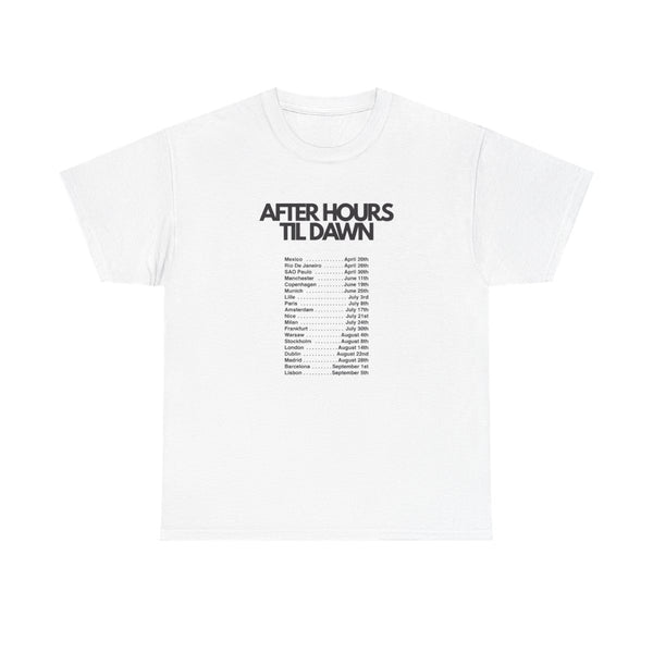 2026 Tour AHTD T-Shirt White Front