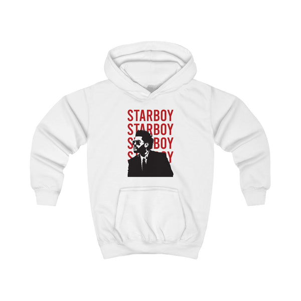 Starboy Singer Kids Hoodie White Front