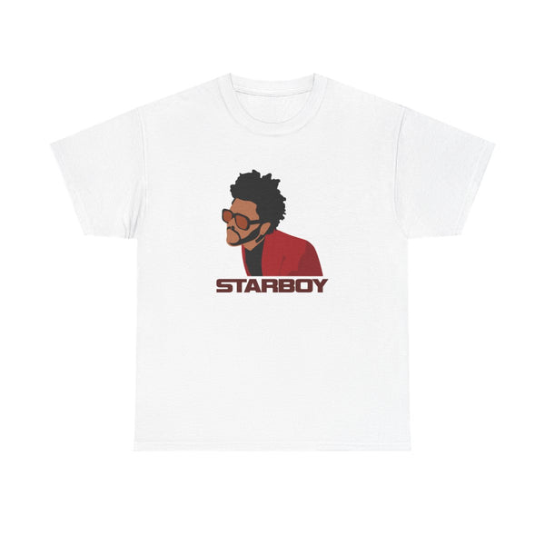 Starboy Singer Title T-Shirt White Front