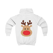Rudolph Face - Christmas Kids Hoodie 2