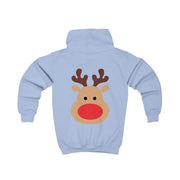 Rudolph Face - Christmas Kids Hoodie 8