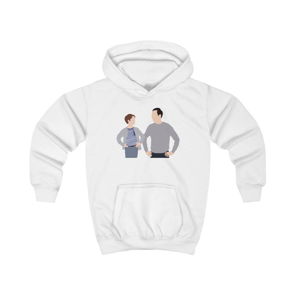 Big And Little Sheldon - Sheldon Kids Hoodie White Front