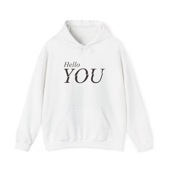 Hello You Hoodie White Front