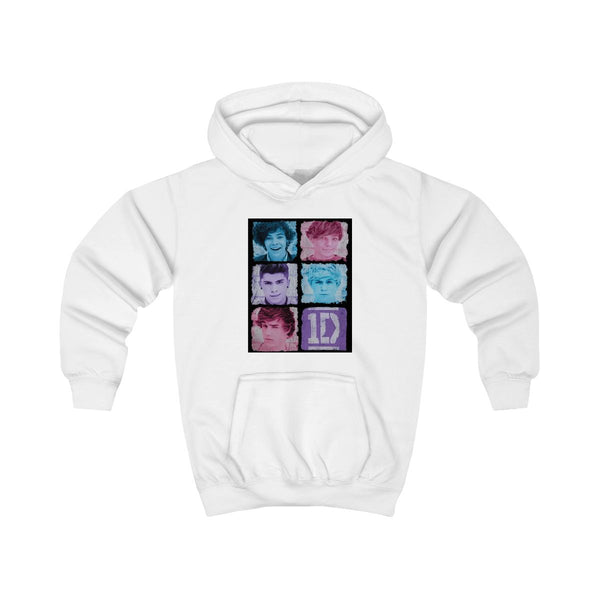 1D Members Kids Hoodie White Front