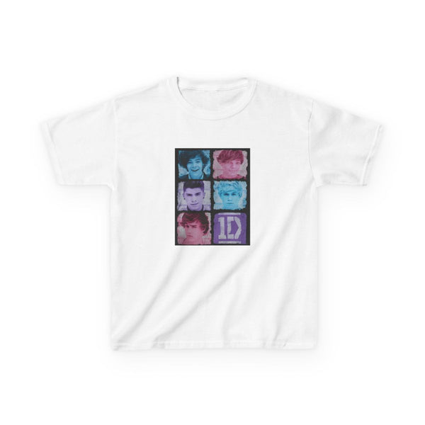 1D Members Kids T-Shirt White Front