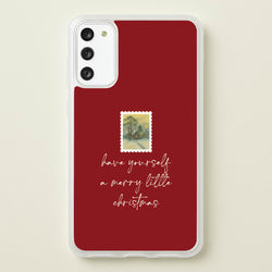 A Merry Little Christmas Stamp Galaxy A41 Case