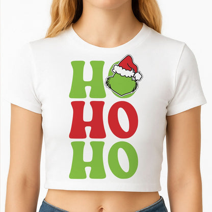 Green Ho Ho Ho Crop Top