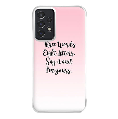 Three Words, Eight Letters - Gossip Phone Case