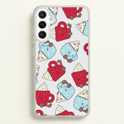 Christmas Drinks Plushies Pattern Galaxy A36 Case