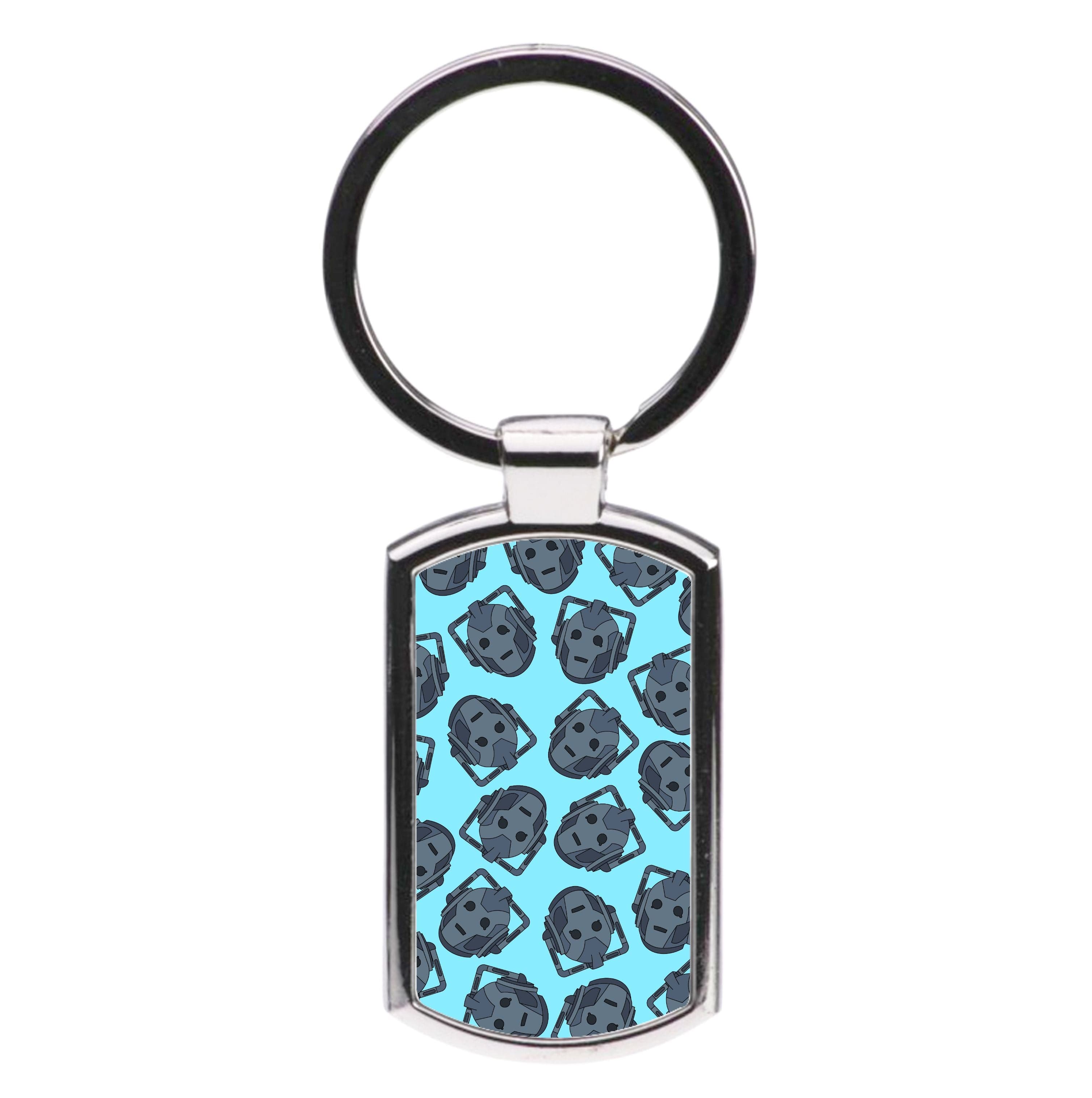 Cyberman Pattern Luxury Keyring