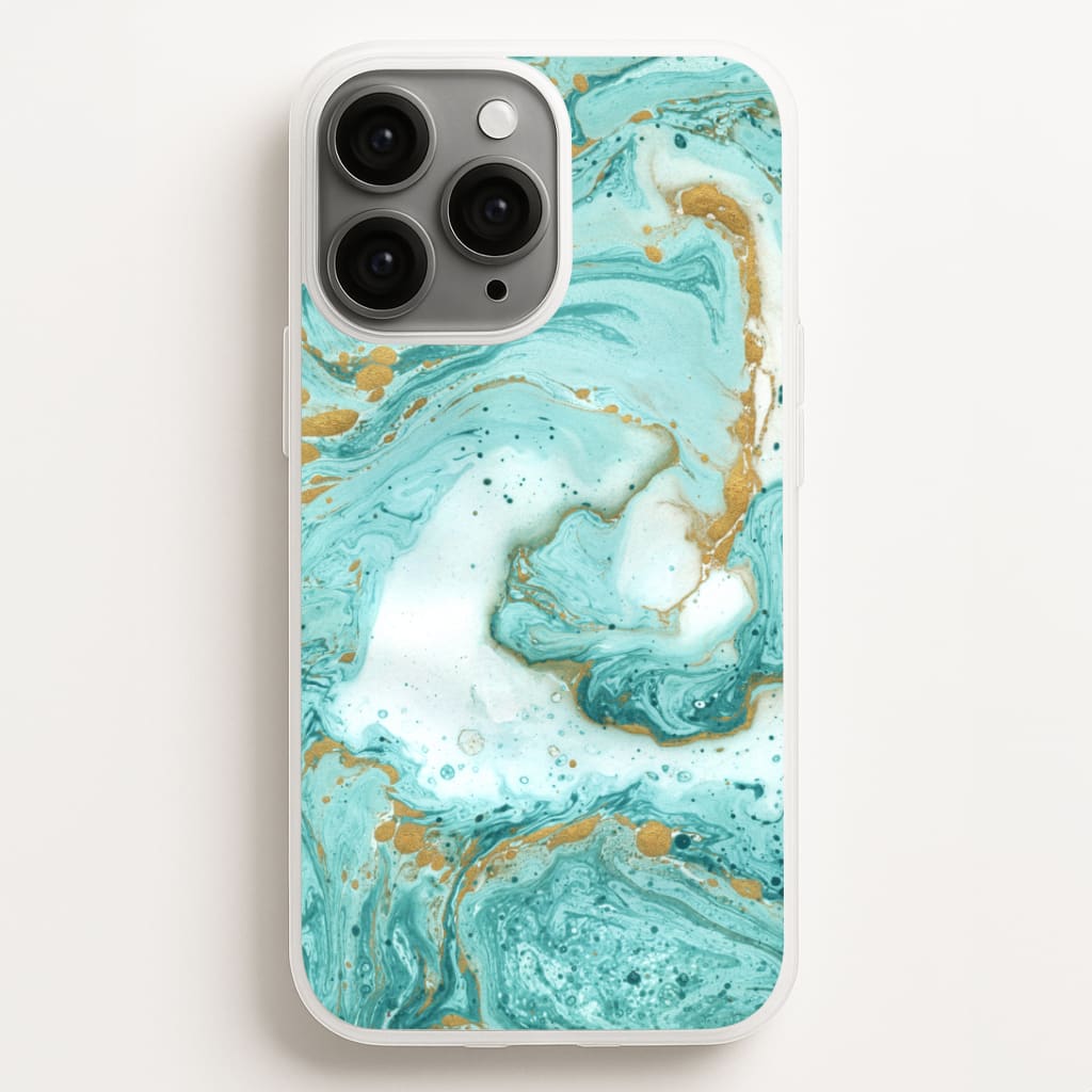 Green Marble Phone Case for iPhone, Samsung Galaxy and Google Pixel