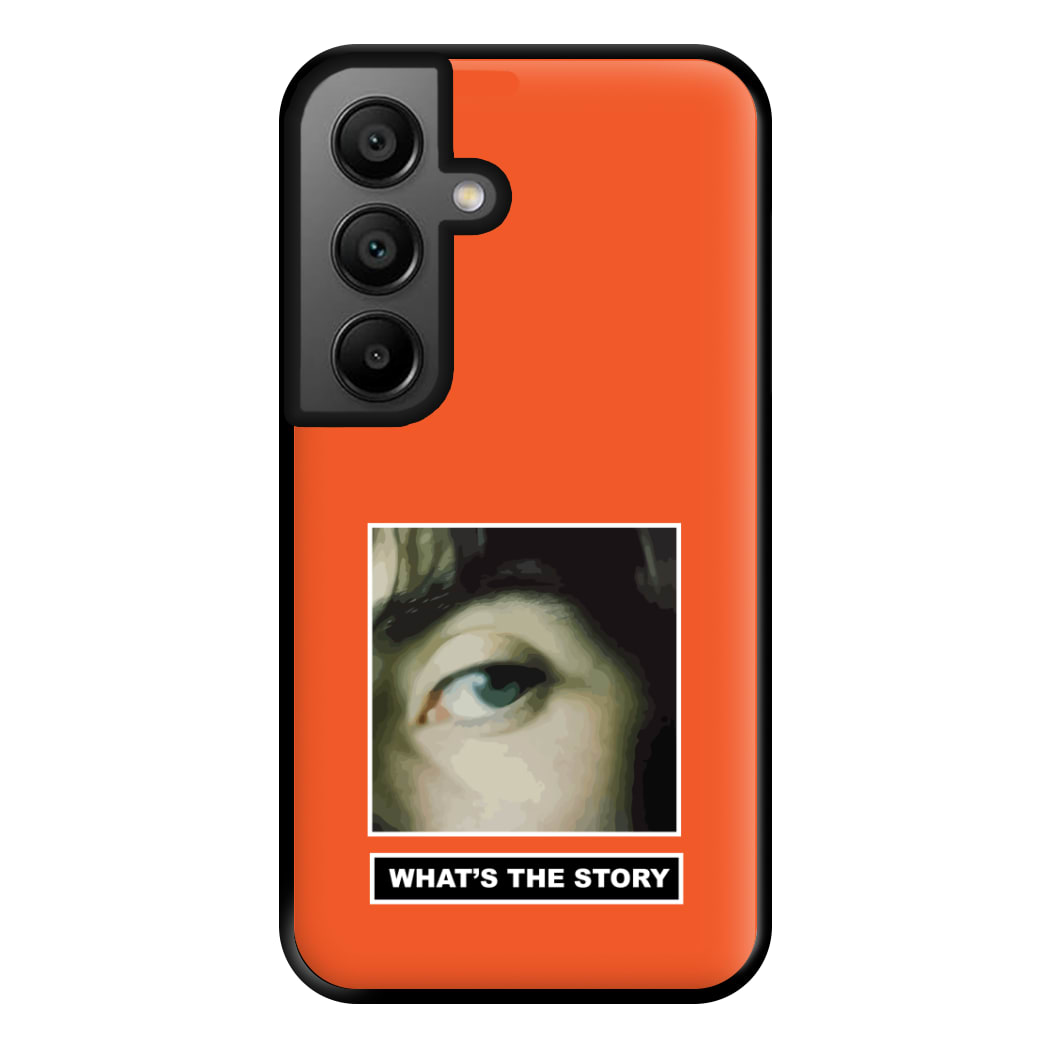 What's The Story Orange Galaxy A55 Case
