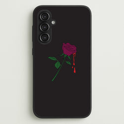 Dark Pink Rose Galaxy S23FE Case