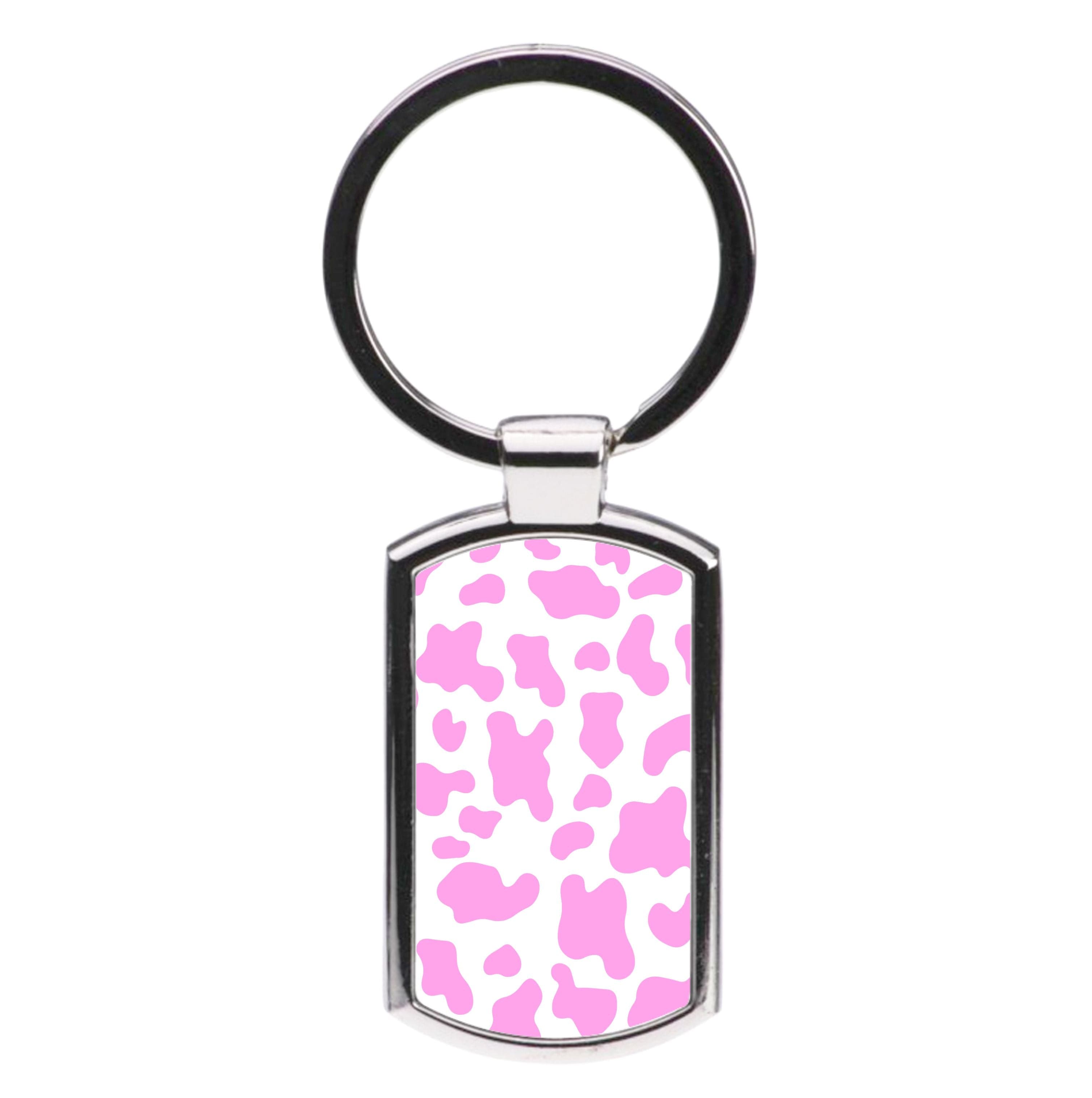 Pink Cow - Animal Patterns Luxury Keyring