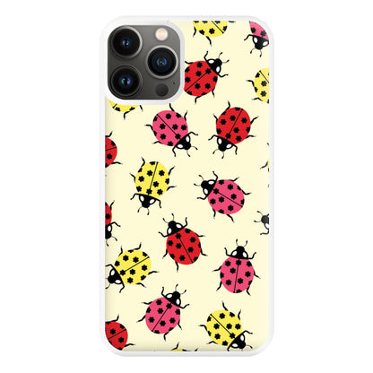  Ladybugs With Flower Spots Pattern iPhone 13 Pro Max Case