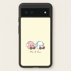 Cute Christmas Marshmellow Plushies Google Pixel 6 Case