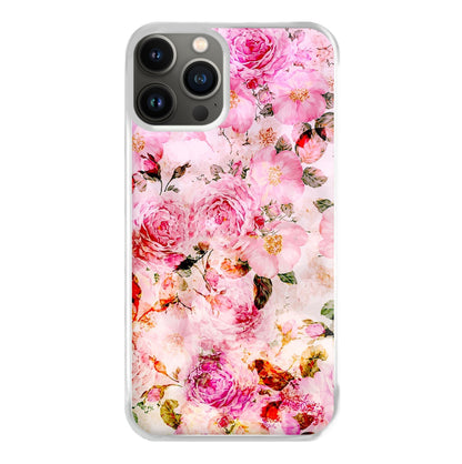 Pretty Pink Chic Floral Pattern Phone Case