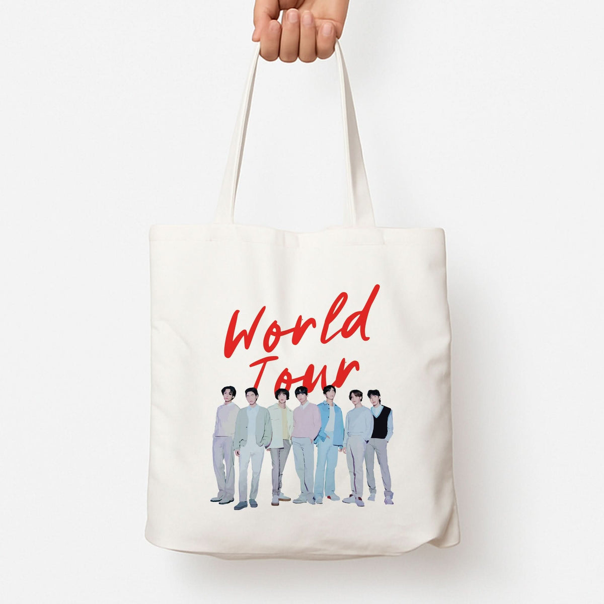 K-Pop Band Pastel Tour Tote Bag