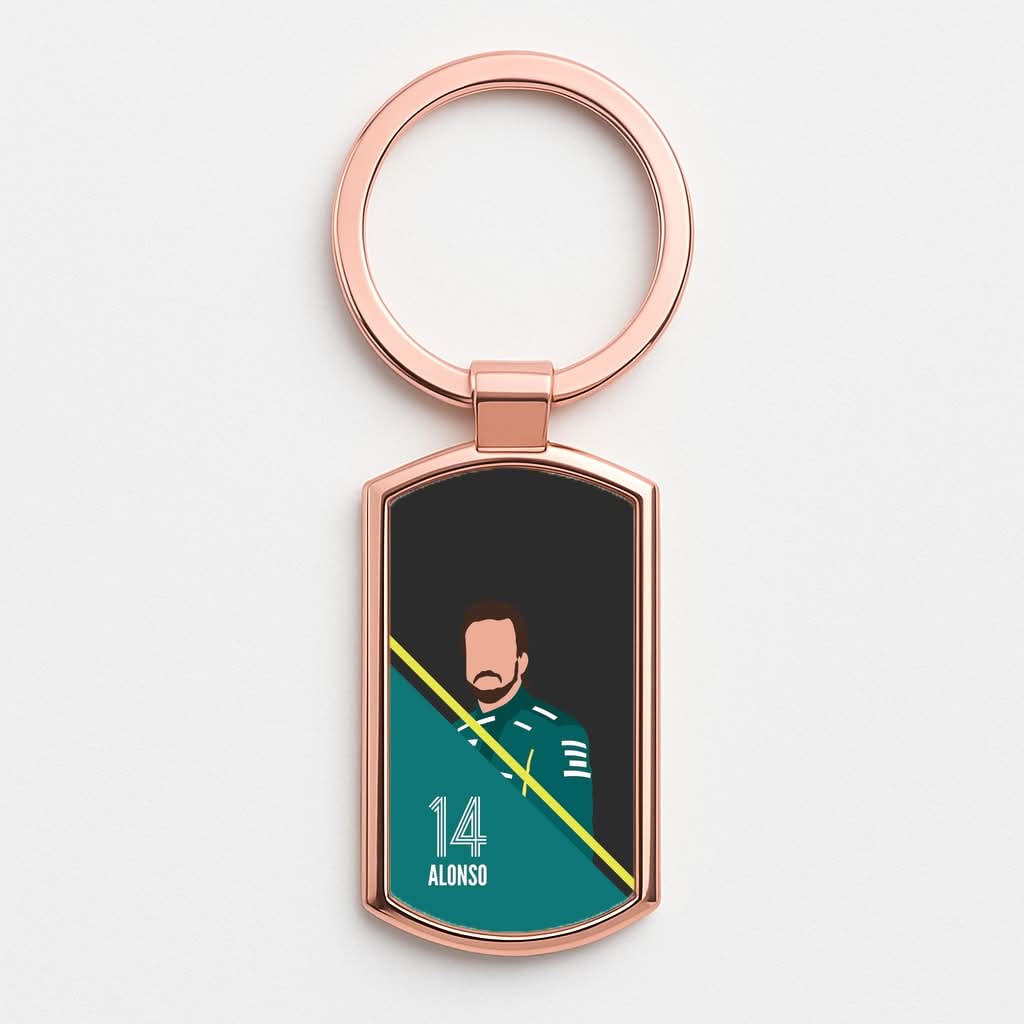 Alonso 2026 Rose Gold Keyring