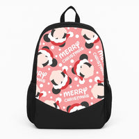 Merry Christmas Cartoon Mouse Pattern Backpack