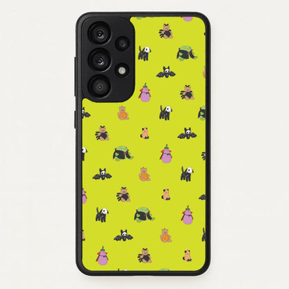 Halloween Plushies Pattern III - Halloween Galaxy A53 Case