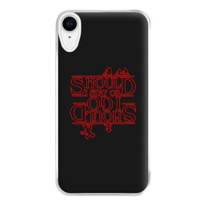 Should I Stay Or Should I Go Upside Down Phone Case