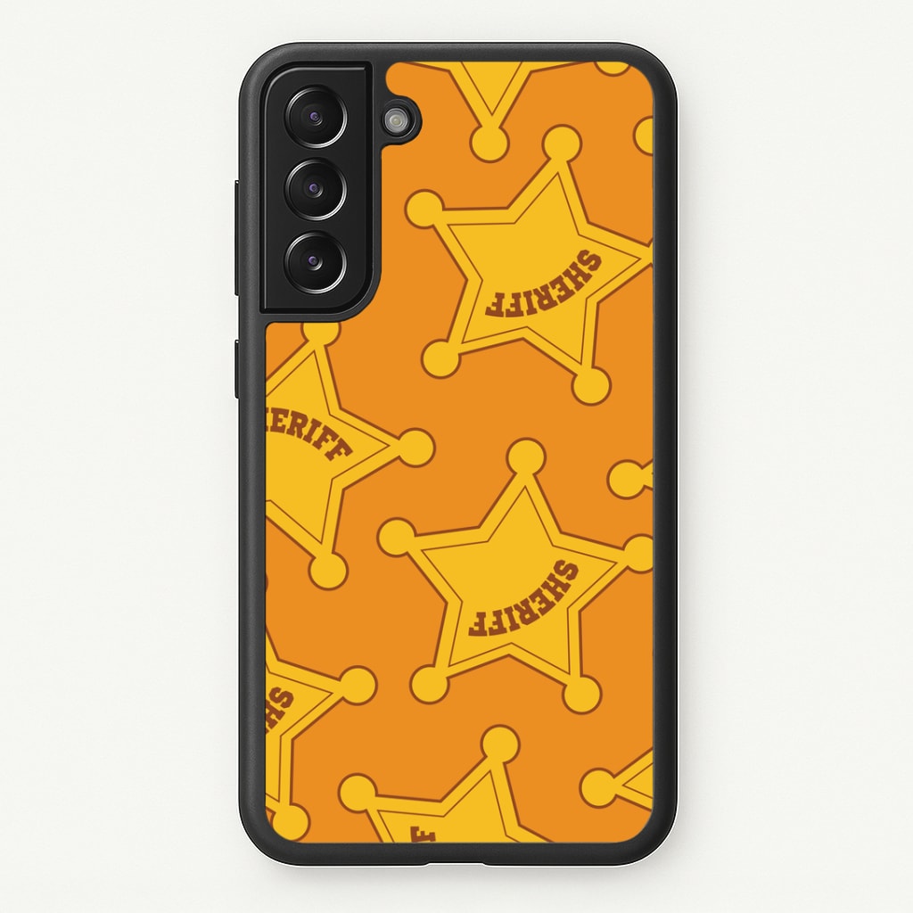Sheriff Badge Pattern Galaxy S21FE Case