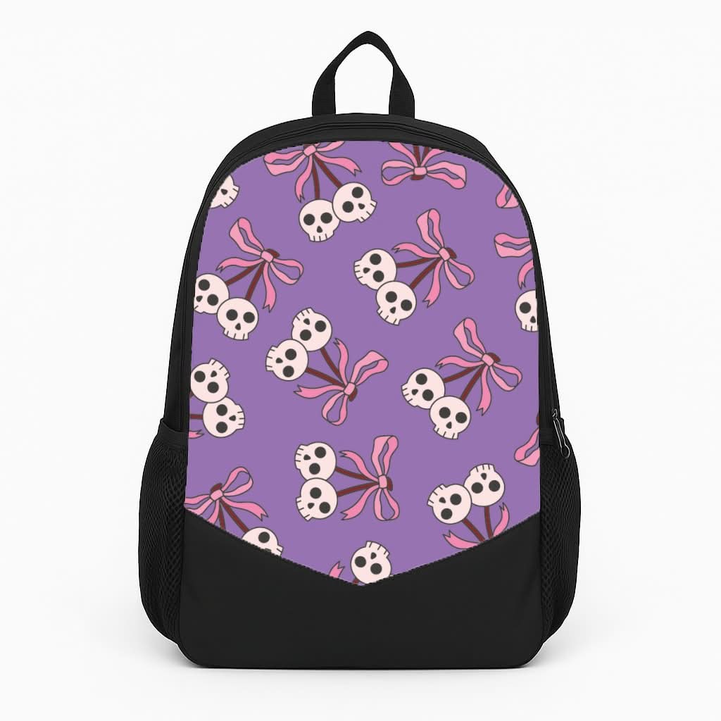 Cherry Skulls Pattern Backpack