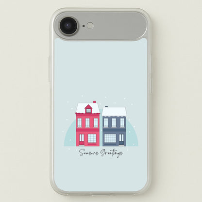 Seasons Greetings Winter Townhouses iPhone 17 Air Case