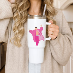 Harry Pink Coat  Tumbler