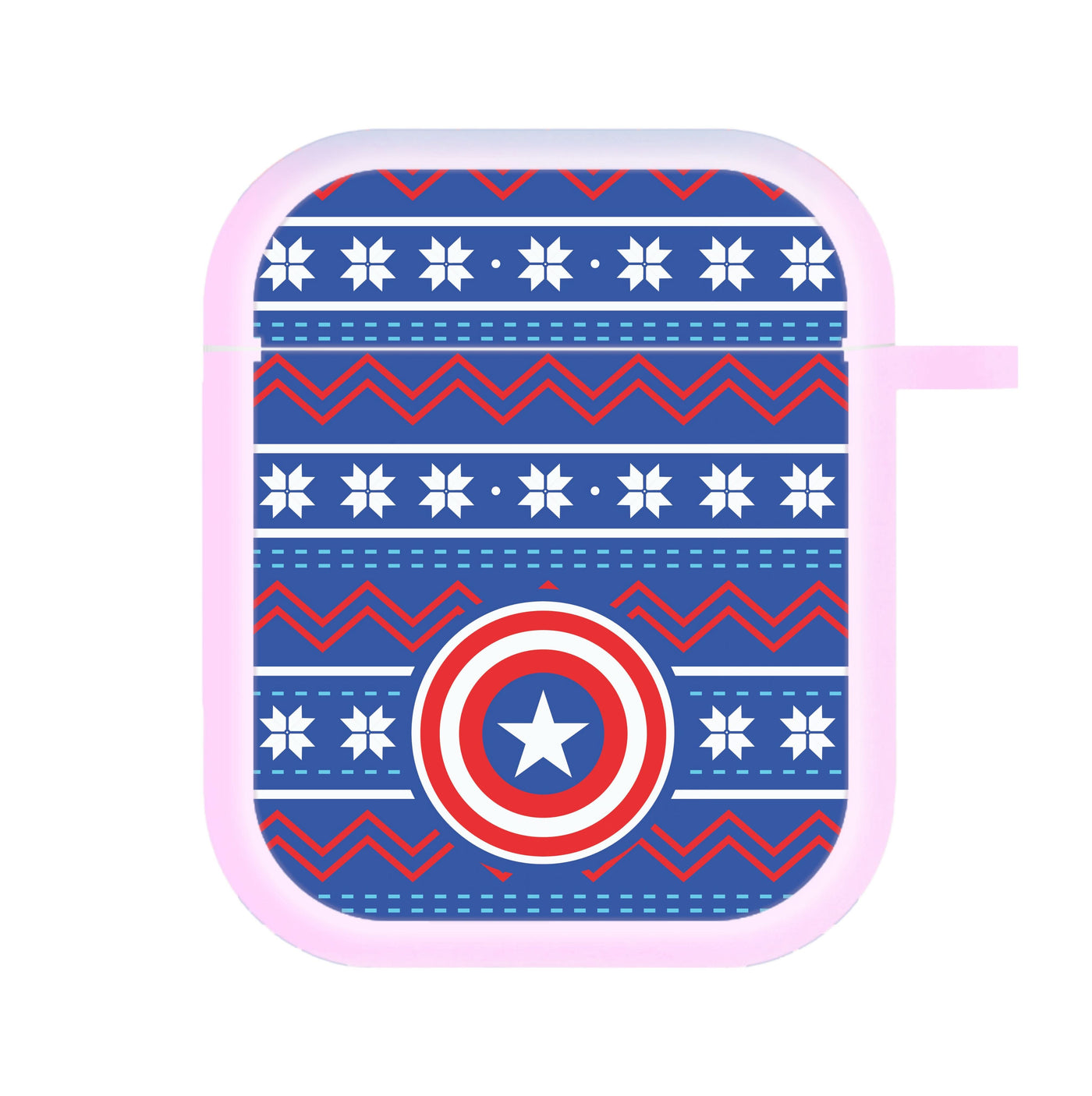 Captain Christmas Pattern AirPods Case