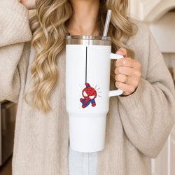 Blue Hanging Spider Hero Tumbler