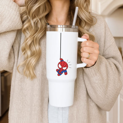 Blue Hanging Spider Hero Tumbler