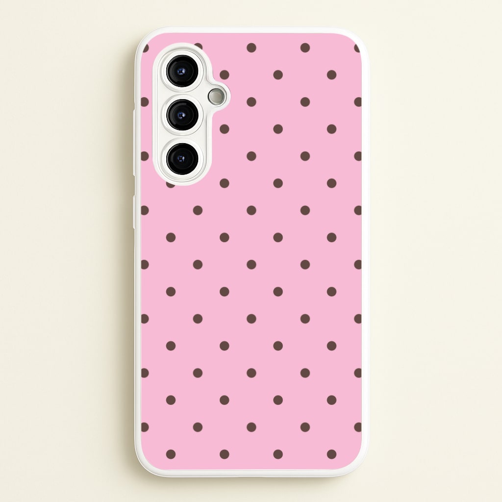 Strawberry Polka Dots Galaxy A54 Case