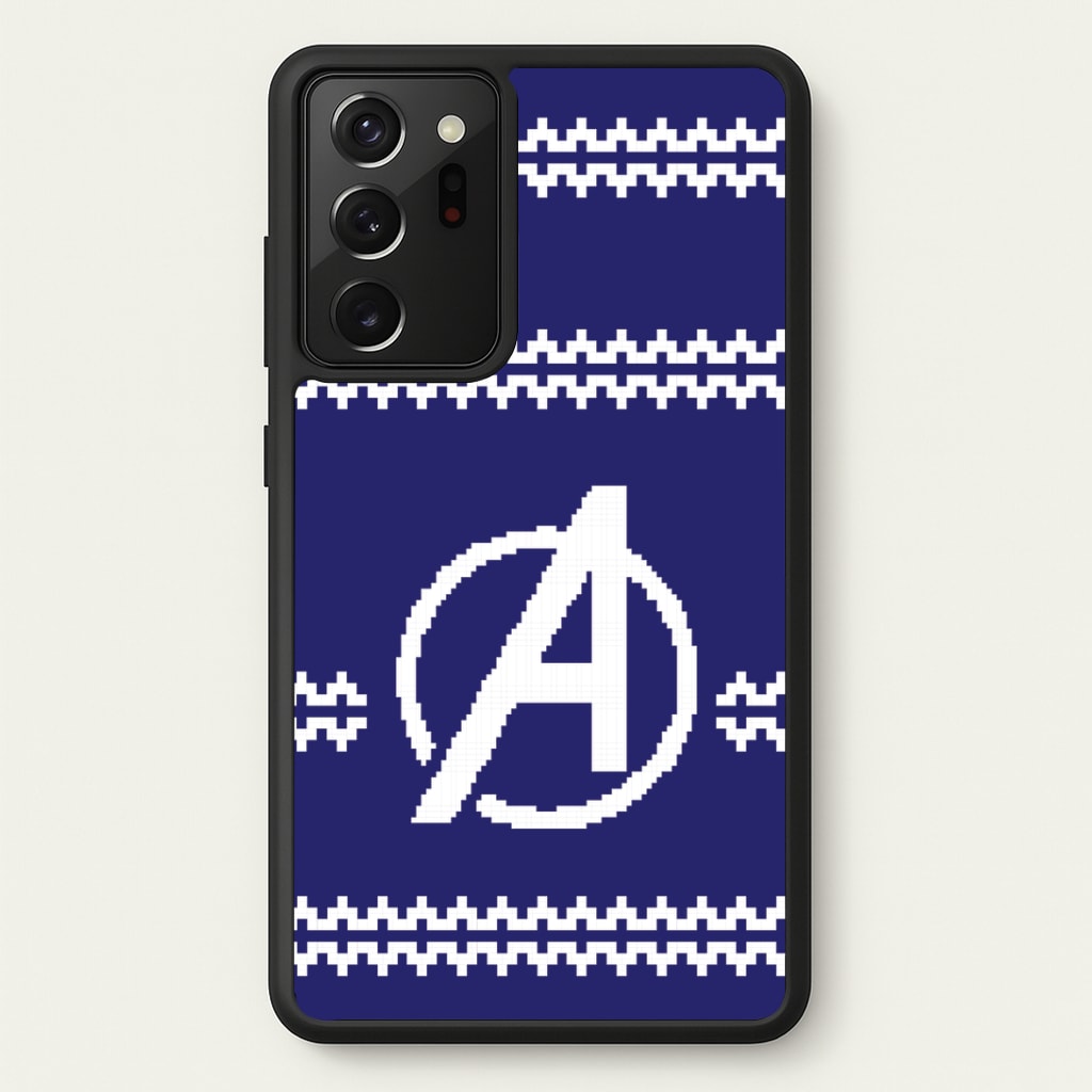 Superhero Team Blue Christmas Jumper  Galaxy Note 20 Ultra Case