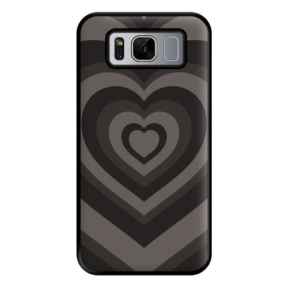 Abstract Black Heart Galaxy S8 Case
