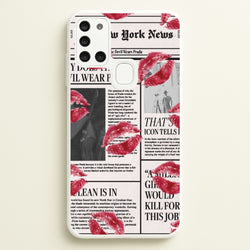 Headline Kisses Galaxy A21s Case