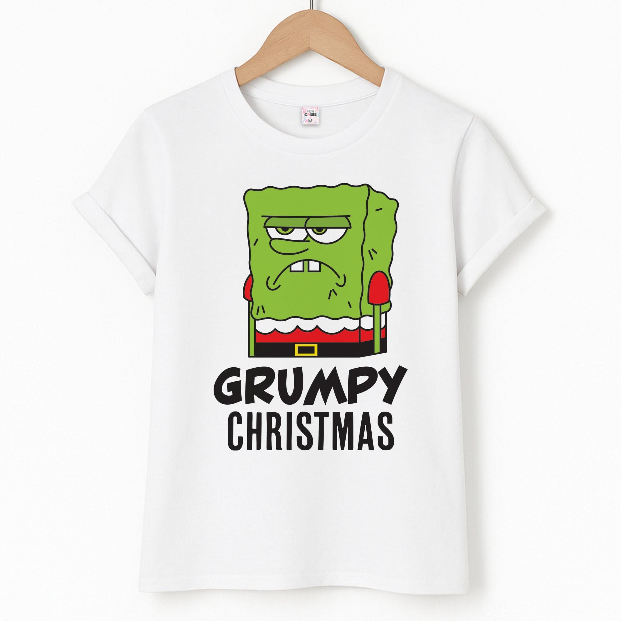 Grumpy Christmas Cartoon Sponge Unisex T-Shirt