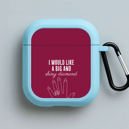 Shiny Diamond Blue AirPods Case